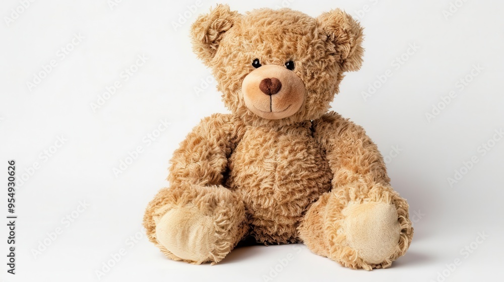 adorable plush teddy bear isolated on a pure white background exuding warmth and childhood nostalgia adorable plush teddy bear isolated on a pure white background exuding warmth and childhood nostalgia