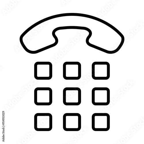 Phone Dialer line icon