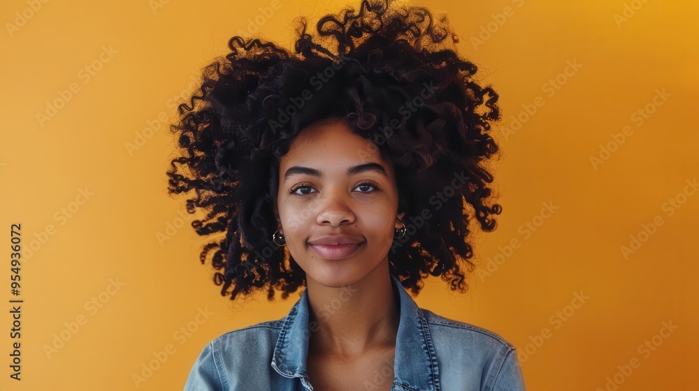 candid portrait of a young woman in casual denim against a vivid orange backdrop natural poses capture her personality in a contemporary studio setting candid portrait of a young woman in casual denim against a vivid orange backdrop natural poses capture her personality in a contemporary studio setting
