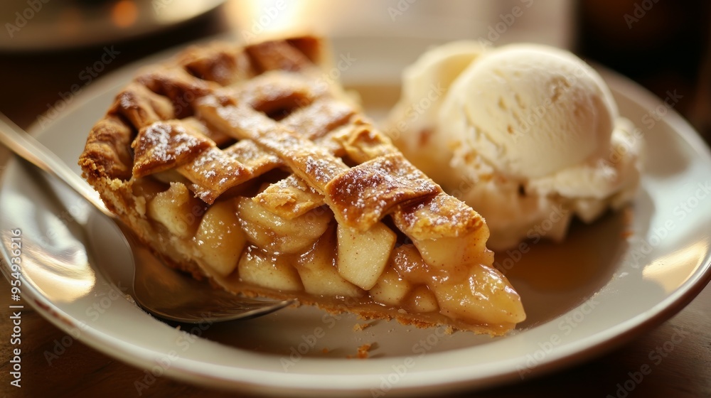 apple pie and ice cream, apple pie and ice cream,