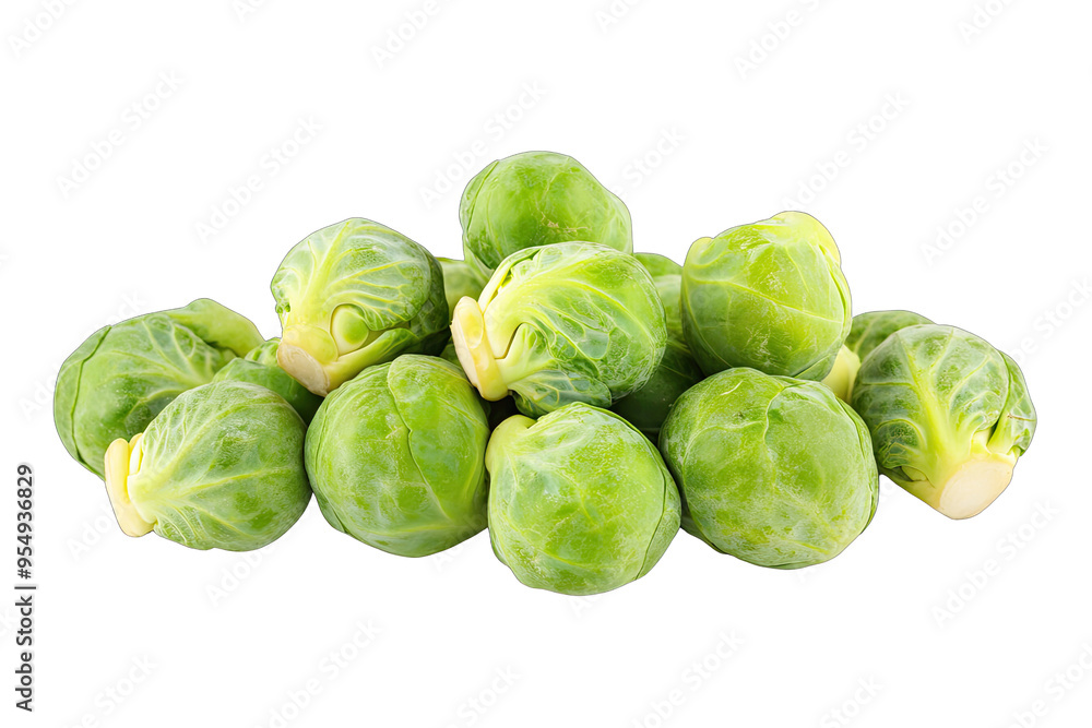 Fresh green Brussels sprouts piled together, showcasing their vibrant color and healthy appeal for culinary use. Fresh green Brussels sprouts piled together, showcasing their vibrant color and healthy appeal for culinary use.