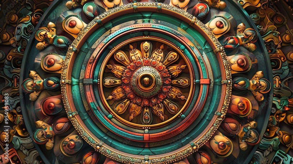 Fototapeta premium Mandala pattern wallpaper