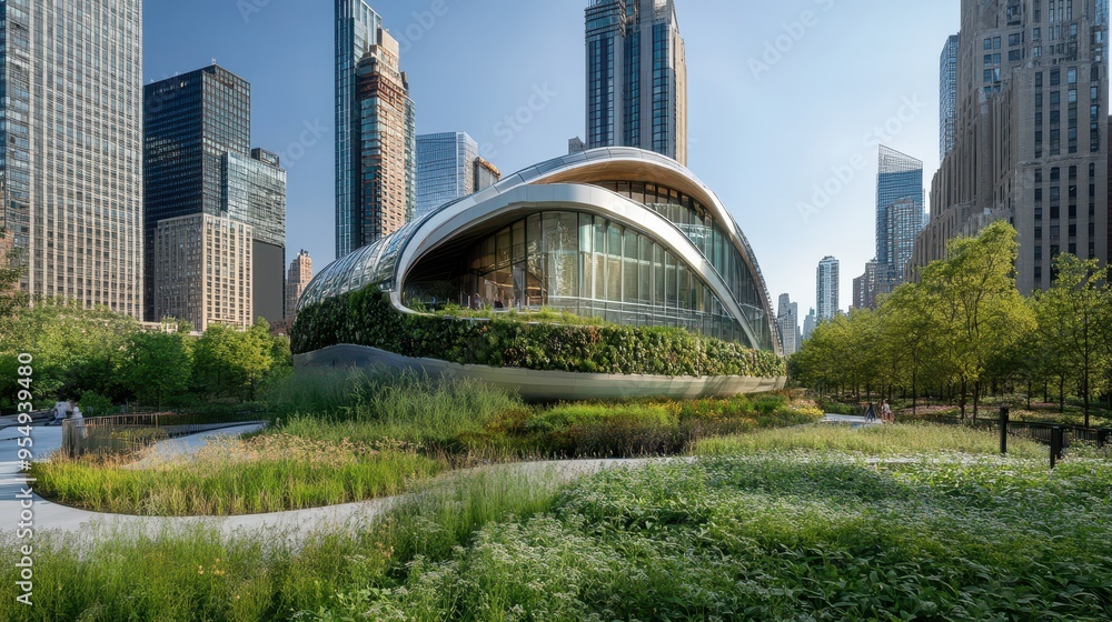 Obraz premium Stunning Architectural Masterpiece in the Heart of the City
