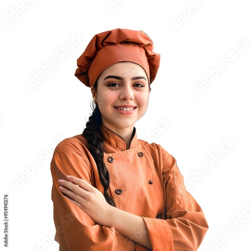 portrait of a female chef photo