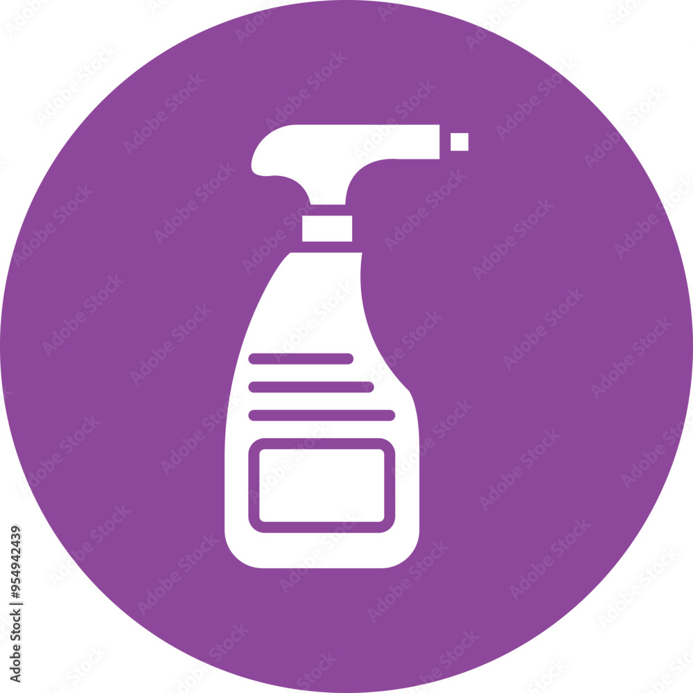 Cleaning Supplies glyph circle icon Cleaning Supplies glyph circle icon