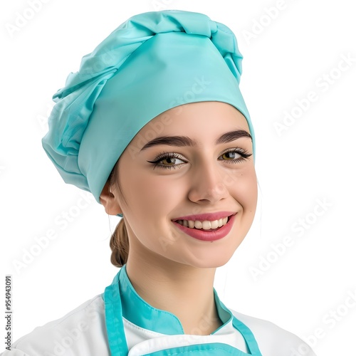 portrait of a female chef photo