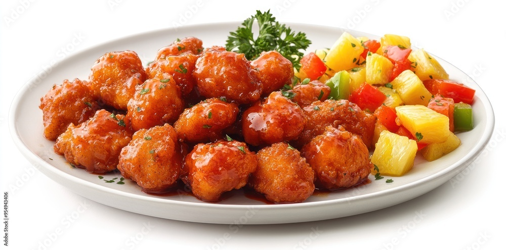 Sweet and Sour Chicken with Pineapple and Peppers Sweet and Sour Chicken with Pineapple and Peppers