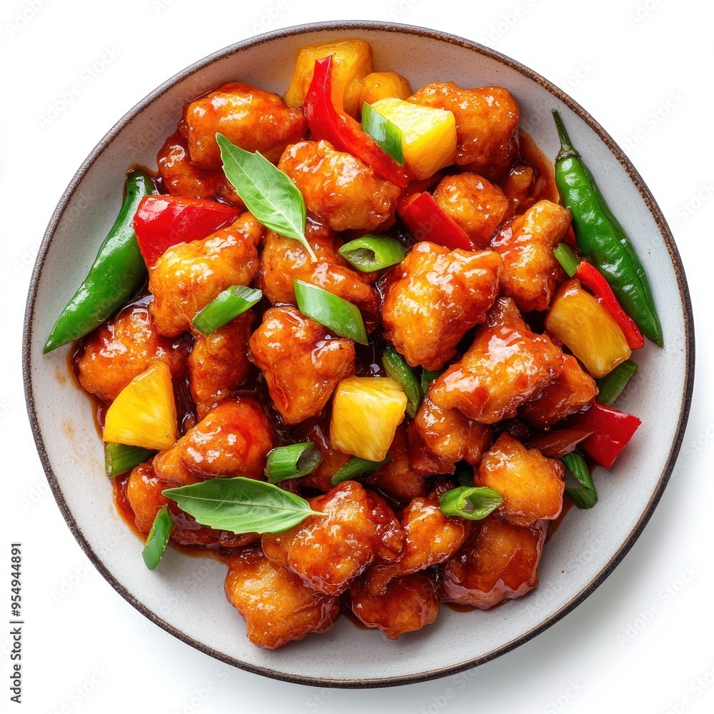Sweet and Sour Chicken with Pineapple and Peppers Sweet and Sour Chicken with Pineapple and Peppers