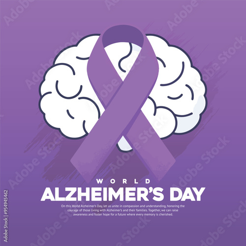 World Alzheimer's Day Social Media Post Banner Template, Alzheimers disease, Alzheimers Support