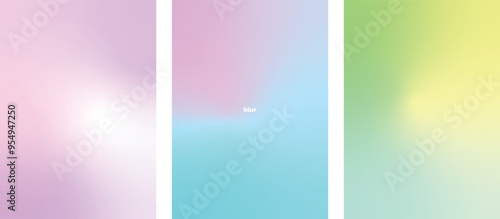 Colourful gentle background gradient. Collection abstract liquid background.