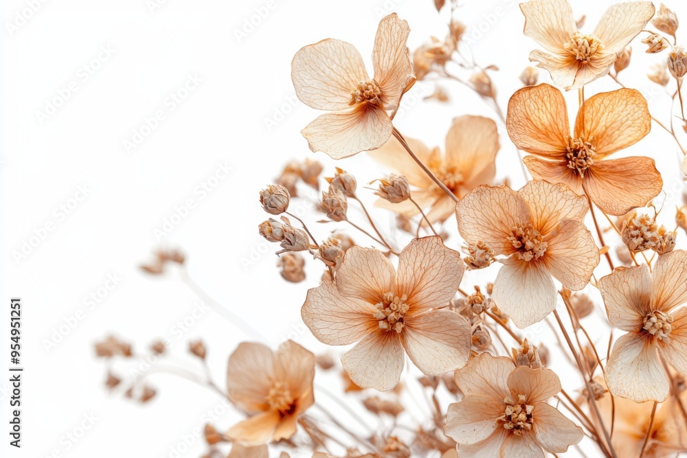 Elegant dried floral background created with Generative AI Elegant dried floral background created with Generative AI
