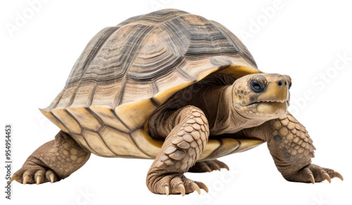 PNG Smiling tortoise reptile animal white background.