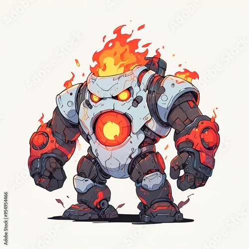 Fiery Mechanical Monster