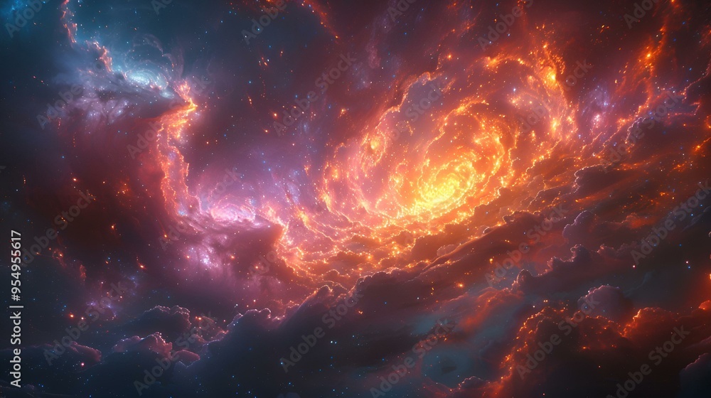 Fototapeta premium a bright light in the sky. 