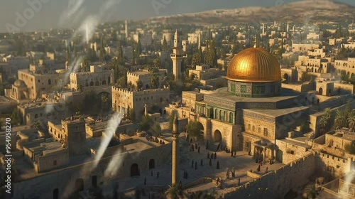 dome of rock with view photo