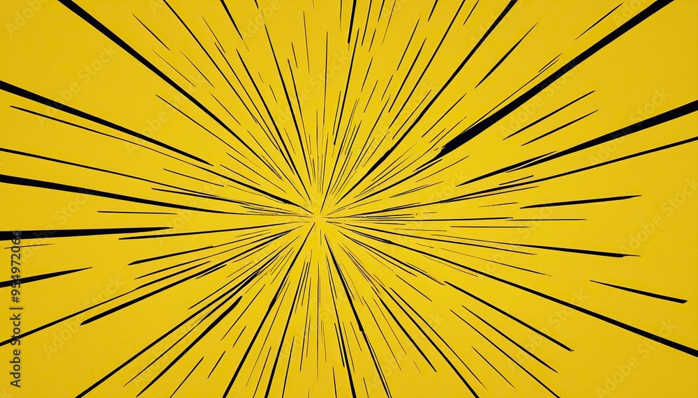 Obraz premium Abstract yellow zoom lines empty background 101