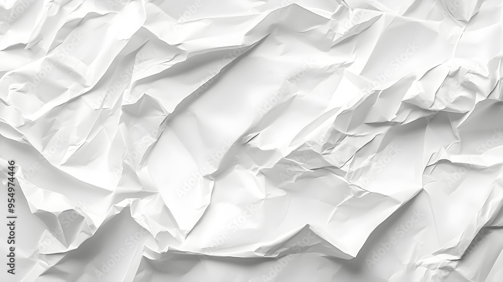 Crumpled White Paper Texture Background Crumpled White Paper Texture Background