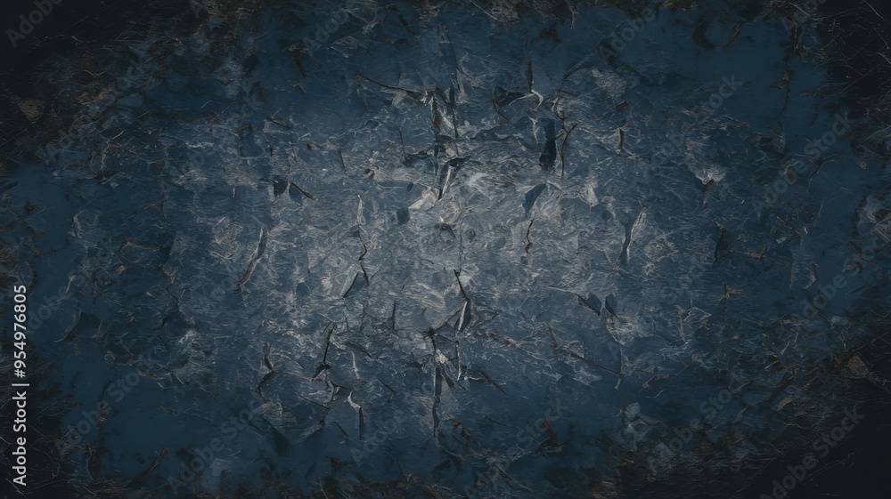 Obraz premium Dark blue grungy textured background 