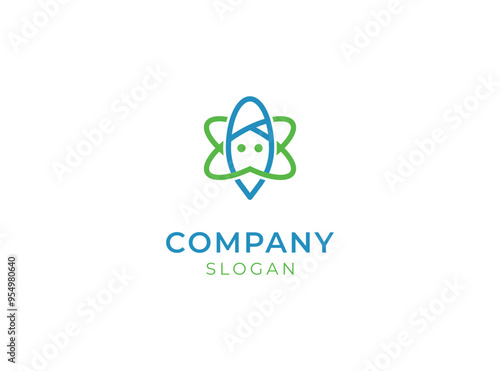 Lab guru logo design template
