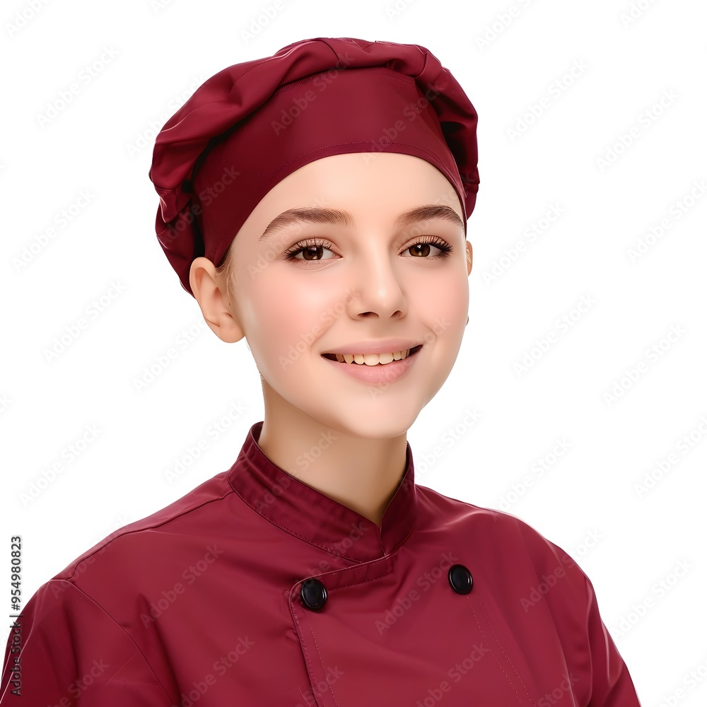 portrait of a chef isolated on white background portrait of a chef isolated on white background