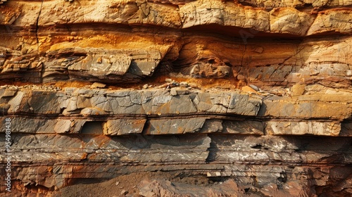 Layered Cliff Face