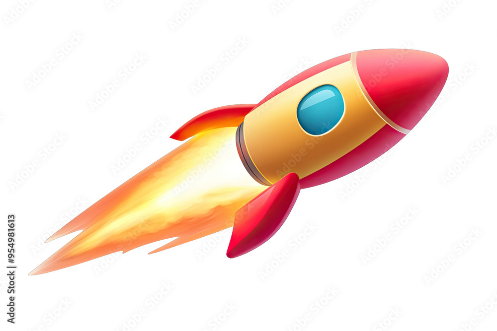 A vibrant rocket illustration, symbolizing exploration, adventure, and technology in a colorful design. A vibrant rocket illustration, symbolizing exploration, adventure, and technology in a colorful design.
