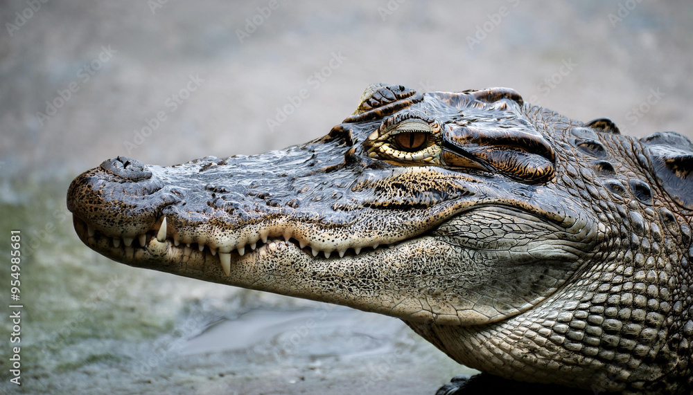Fototapeta premium Close-Up of a Crocodile
