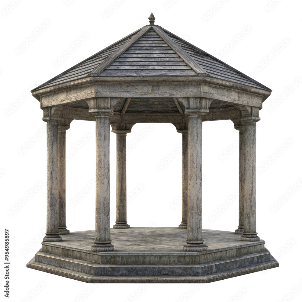 Obraz premium Gazebo on Transparent background