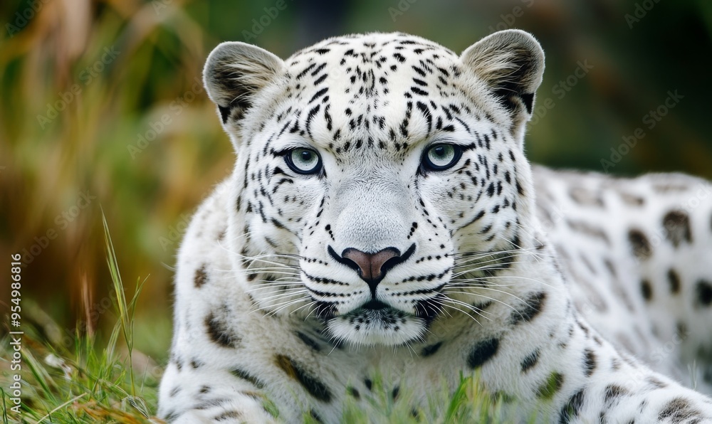 Fototapeta premium white leopard