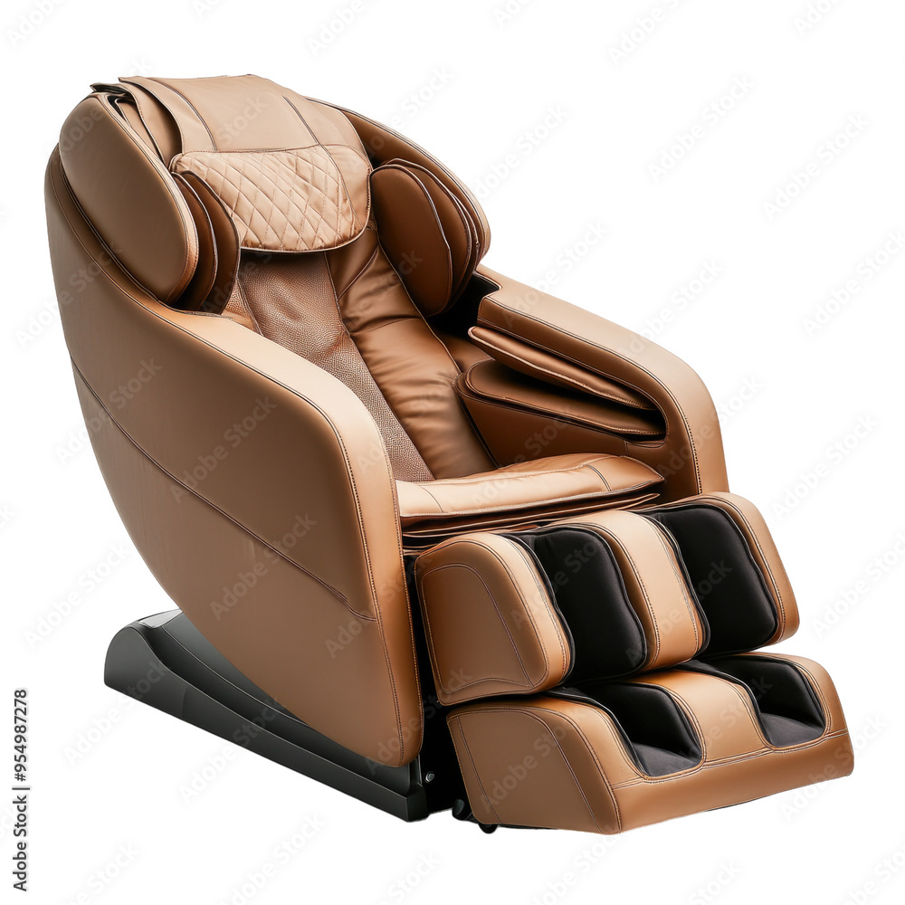 Fototapeta premium Massage chair on Transparent background