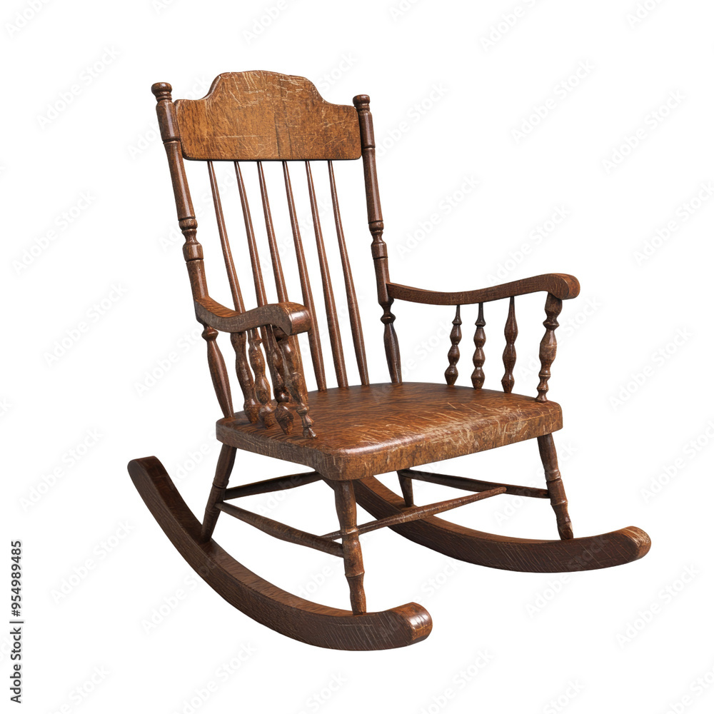 Rocking chair on Transparent background Rocking chair on Transparent background