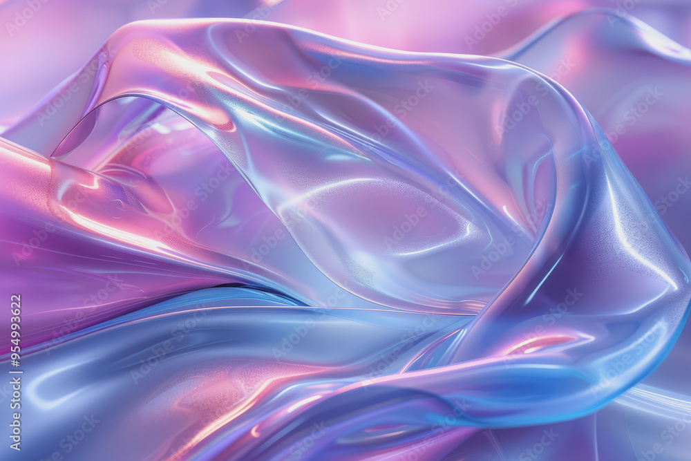 Obraz premium Abstract glass background amorphous nature Light purple background mixed with blue.