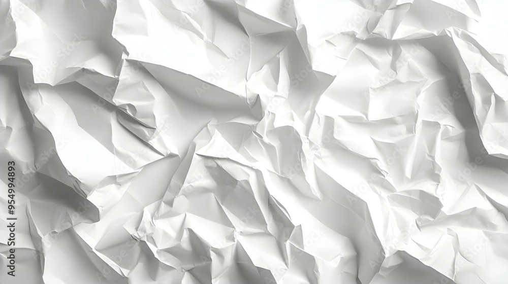 White Crumpled Paper Texture Background White Crumpled Paper Texture Background