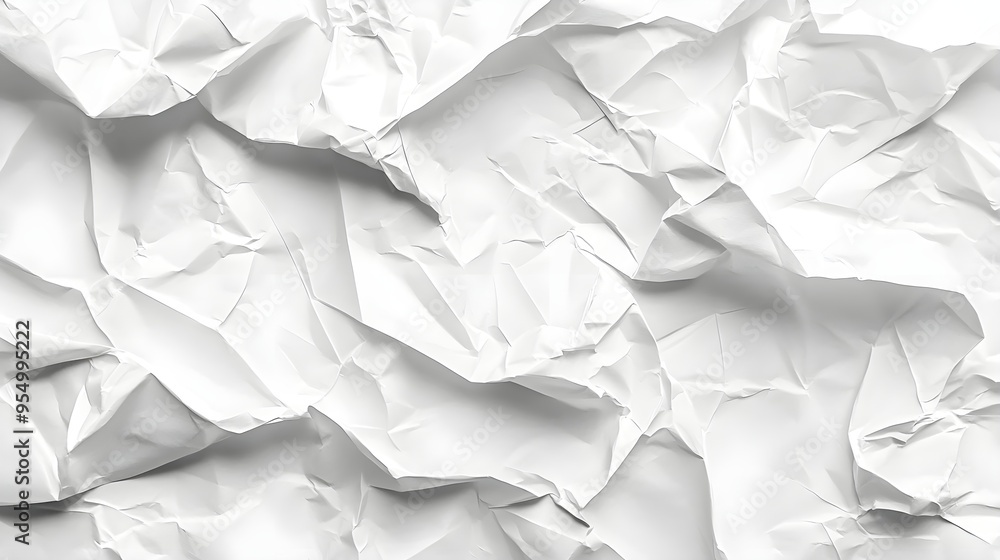 White Crumpled Paper Texture Background White Crumpled Paper Texture Background