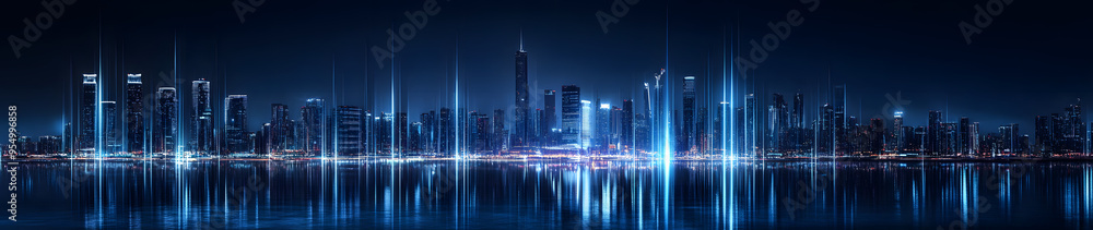 “Panoramic View of the City Skyline at Night with Lights”
“Panoramic View of the City Skyline at Night with Lights”