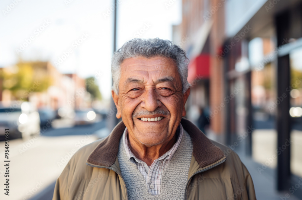 close up portrait standing in the street and happy. close up portrait standing in the street and happy.