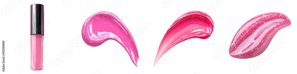 Pink Lip Gloss Texture - Shiny and smooth cosmetic finish Isolated on Clear Background PNG Highly Detailed - Pink Lip Gloss Texture - Shiny and smooth cosmetic finish Isolated on Clear Background PNG Highly Detailed -