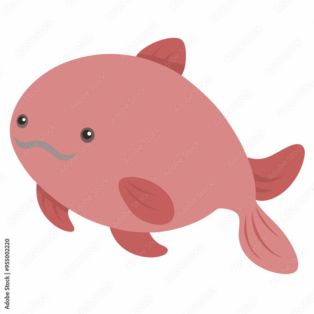 Beautiful Blobfish vector art illustration Beautiful Blobfish vector art illustration
