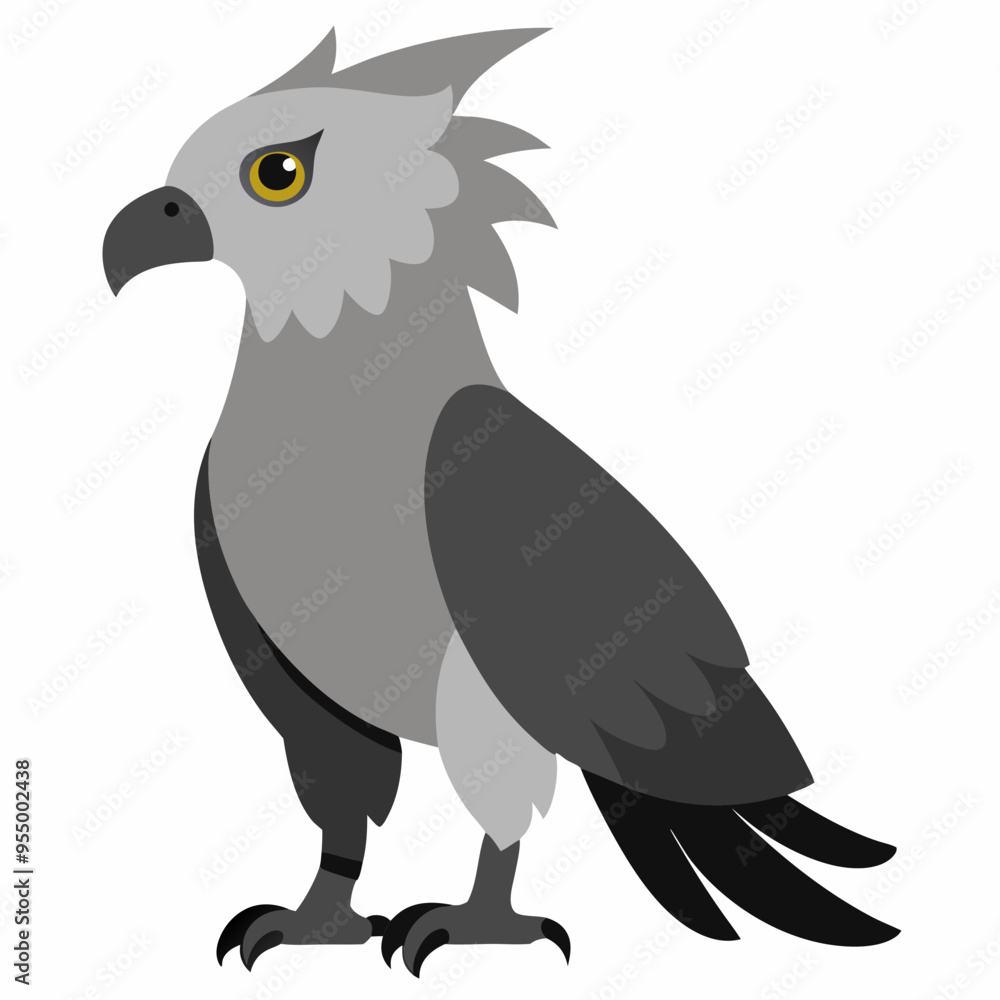 Fototapeta premium Harpy Eagle vector art illustration