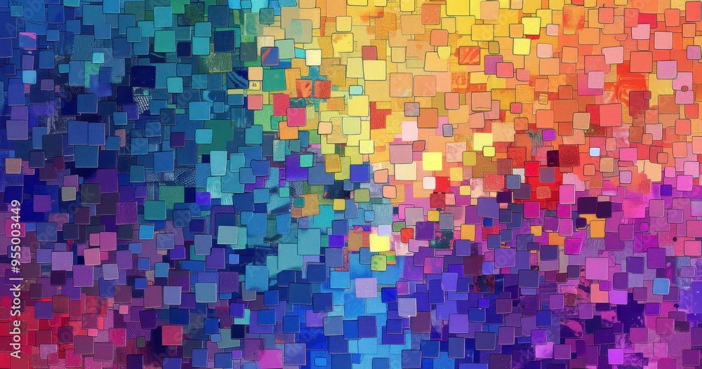 Abstract Mosaic of Colors Abstract Mosaic of Colors