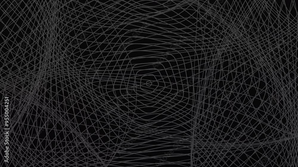 White line polygons form a spider web pattern. abstract White line polygons form a spider web pattern. abstract