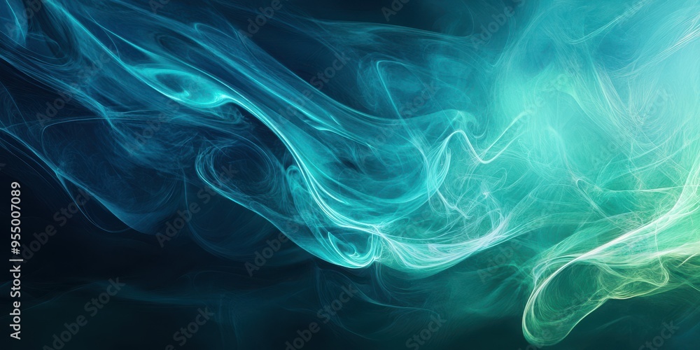 Abstract background with smooth pastel-colored lines and dark background Abstract background with smooth pastel-colored lines and dark background