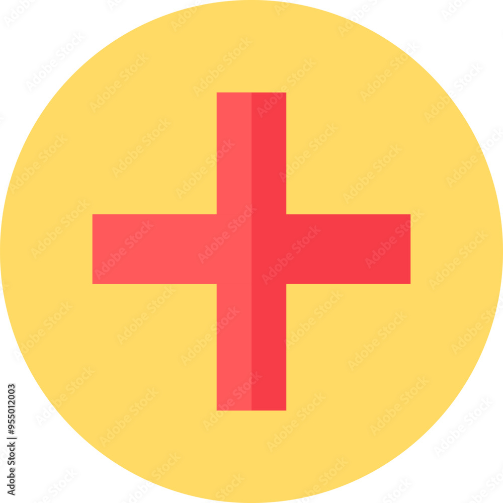 Vector plus icon in the circle in a colorful flat style. Healthcare pictogram. The icon is suitable for web design, print, online shop, and social media posts. Business element clipart button isolated Vector plus icon in the circle in a colorful flat style. Healthcare pictogram. The icon is suitable for web design, print, online shop, and social media posts. Business element clipart button isolated