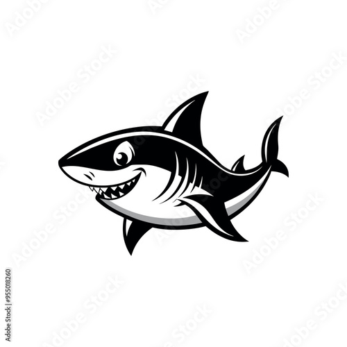 shark vector art and illustration design