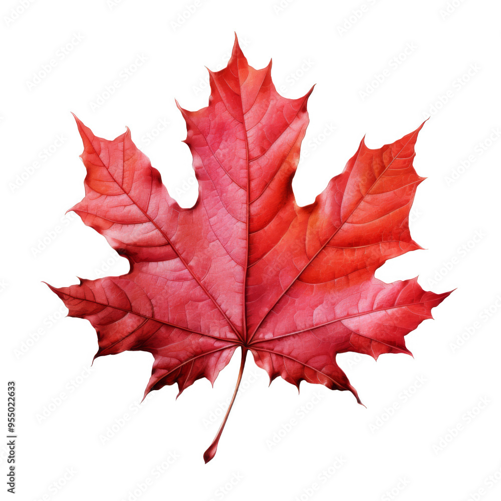 A Single Red Maple Leaf A Single Red Maple Leaf