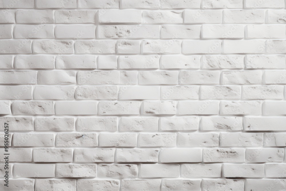 Obraz premium White Brick Wall Texture Background