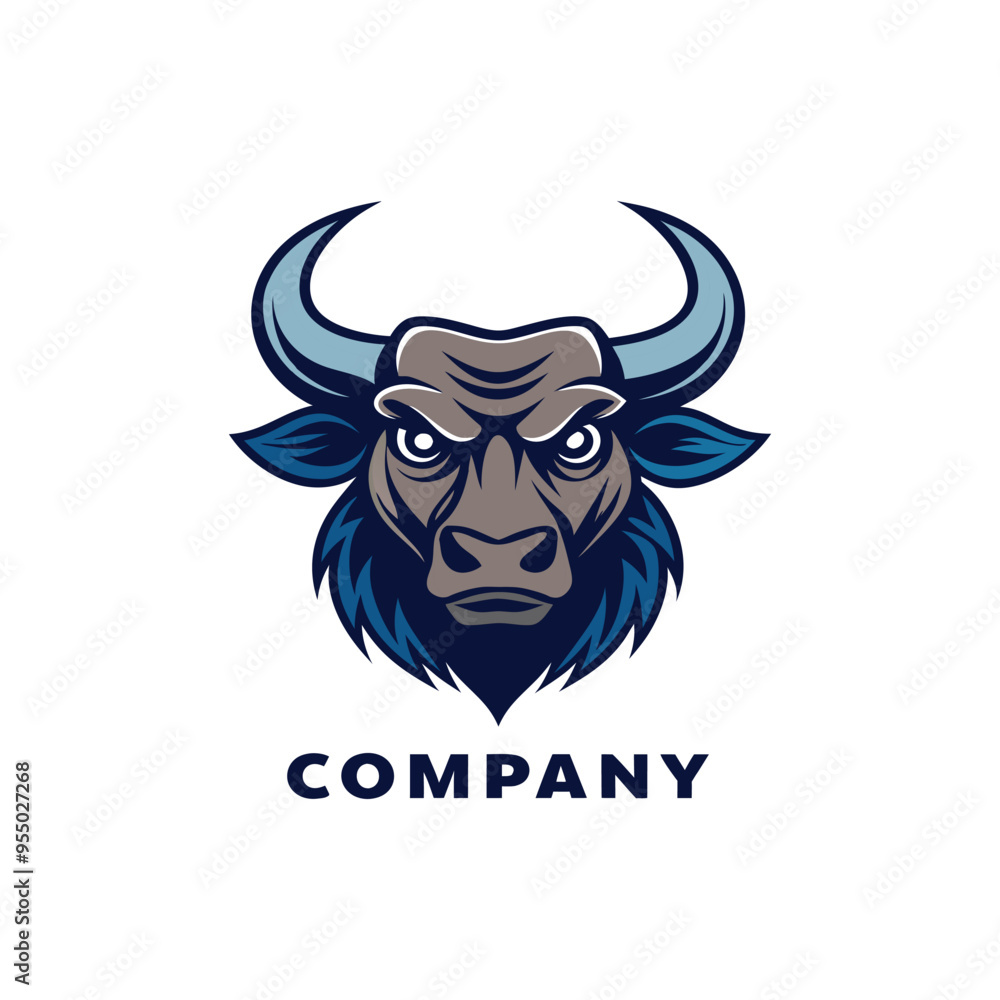 Bull simple mascot logo design illustration vector Bull simple mascot logo design illustration vector