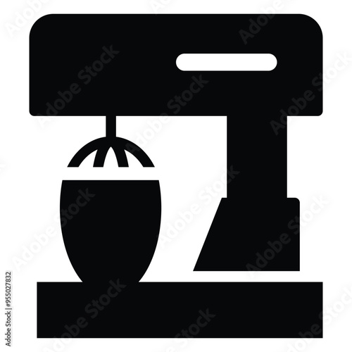 Mixer, bowl, kitchenware icon