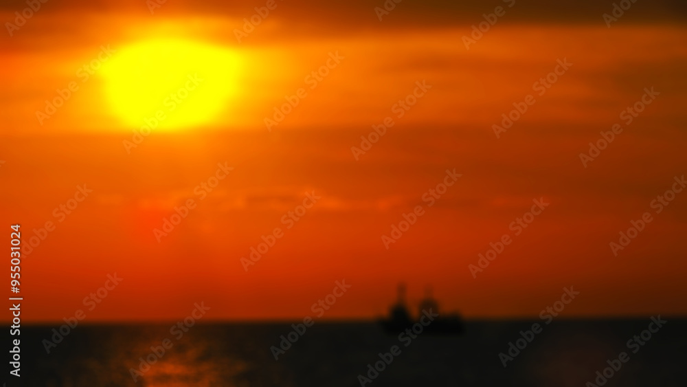 Creative story on the theme of seascape with blurred surface of the image Creative story on the theme of seascape with blurred surface of the image