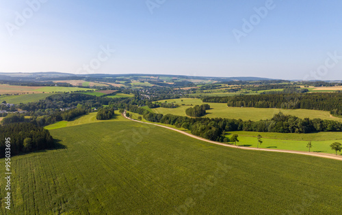Summer in the Erzgebirge in Saxony in Germany